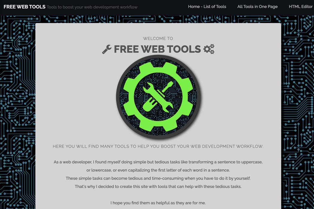 Free Web Tools